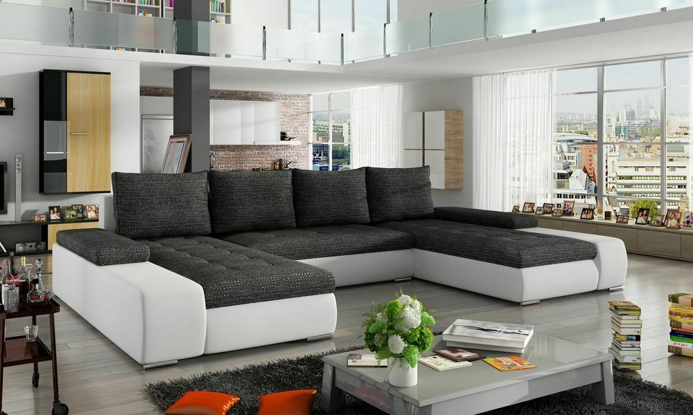 Chelmsford U shaped sofa bed with storage S17/B02