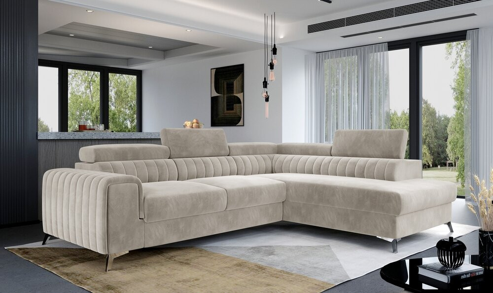 Wakefield corner sofa bed with storage P02