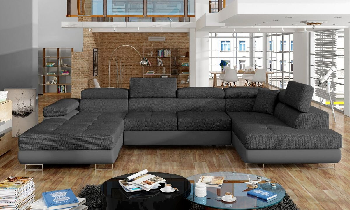 Sunderland U shaped sofa bed with storage I96/S29