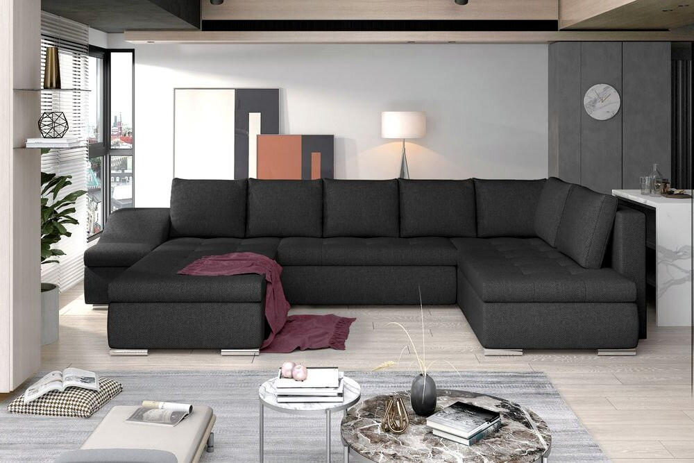 Gloucester U shaped sofa bed with storage I96