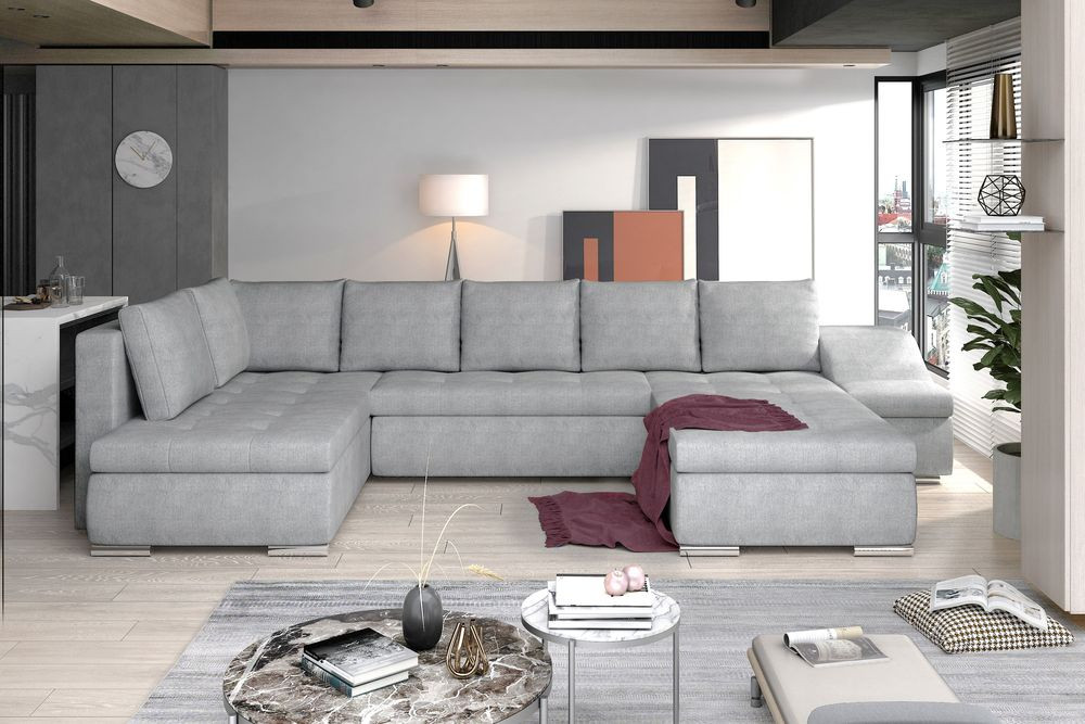 Gloucester U shaped sofa bed with storage O02
