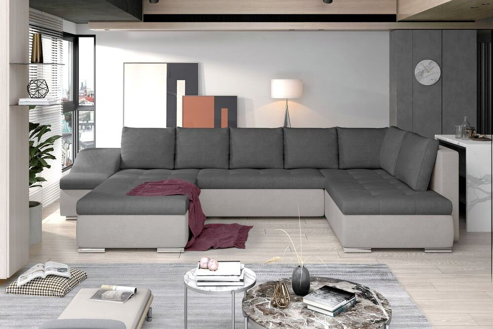 Gloucester U shaped sofa bed with storage S93/S83