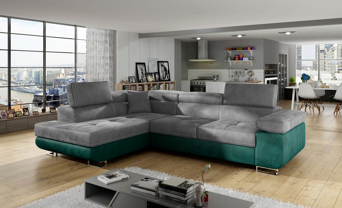 Cambridge corner sofa bed with storage M84/M37