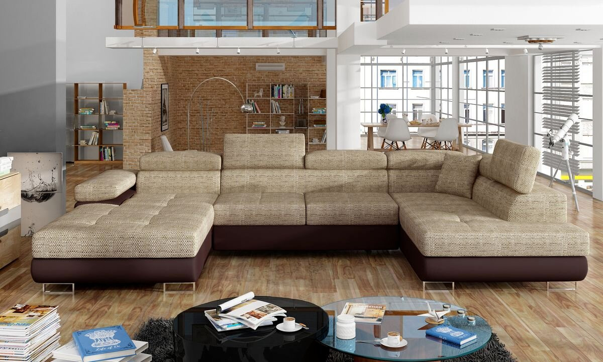 Sunderland U shaped sofa bed with storage B03/S66