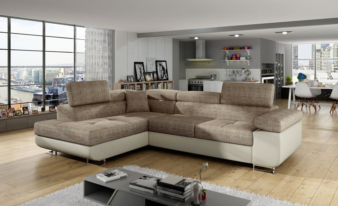 Anna corner sofa bed with storage B03/S33