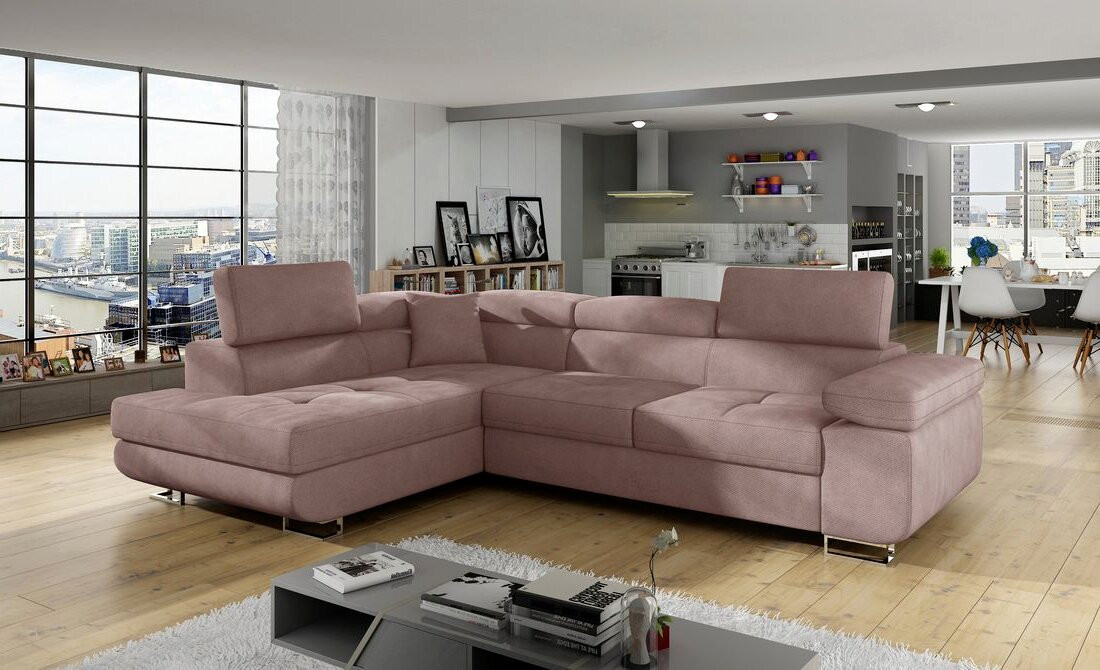 Cambridge corner sofa bed with storage S61