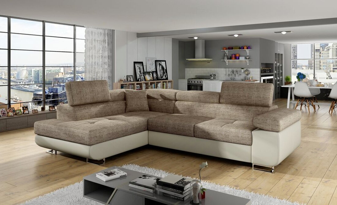 Cambridge corner sofa bed with storage B03/S33
