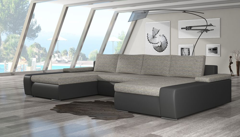 Chelmsford U shaped sofa bed with storage S11/B01