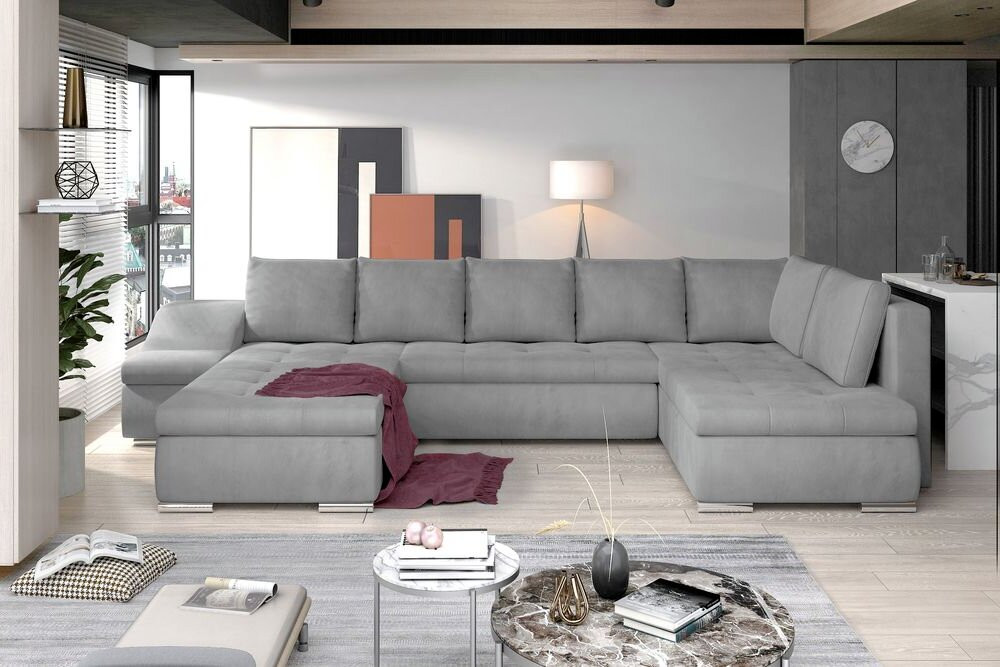 Gloucester U shaped sofa bed with storage M