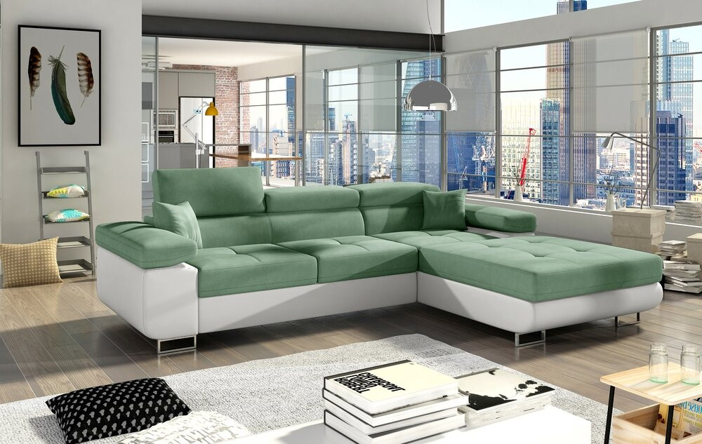 Lux corner sofa bed with storage S34/S17