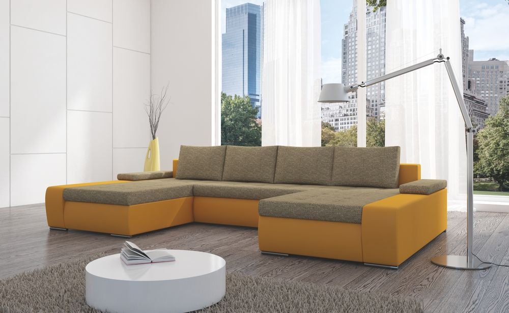 Chelmsford U shaped sofa bed with storage S16/B03