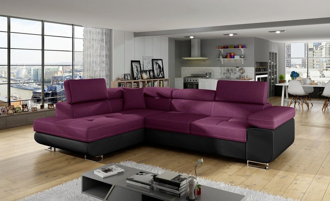Cambridge corner sofa bed with storage L68/S11