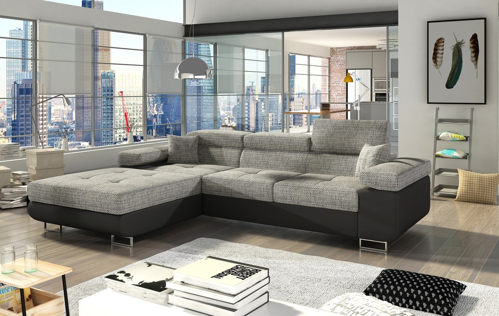 Lux corner sofa bed with storage B01/S11