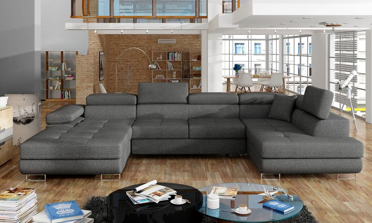 Sunderland U shaped sofa bed with storage I96