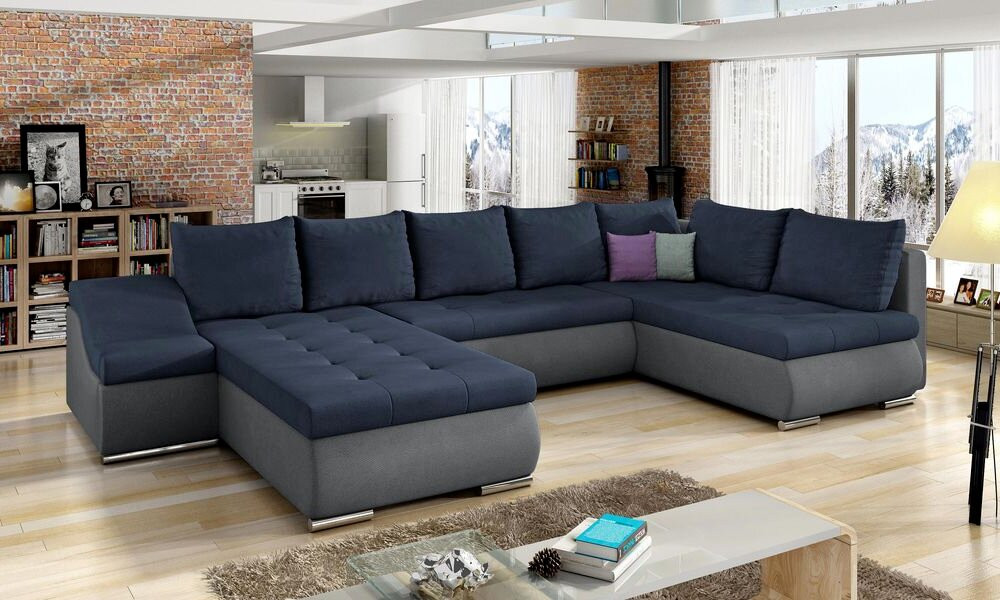 Gloucester U shaped sofa bed with storage S76/S93