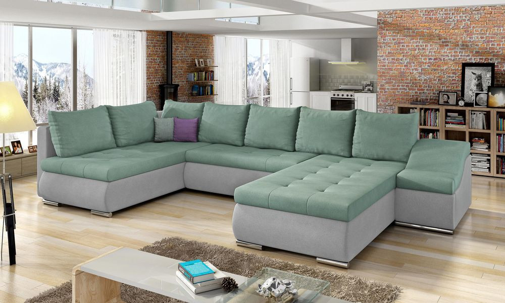 Gloucester U shaped sofa bed with storage S34/S83