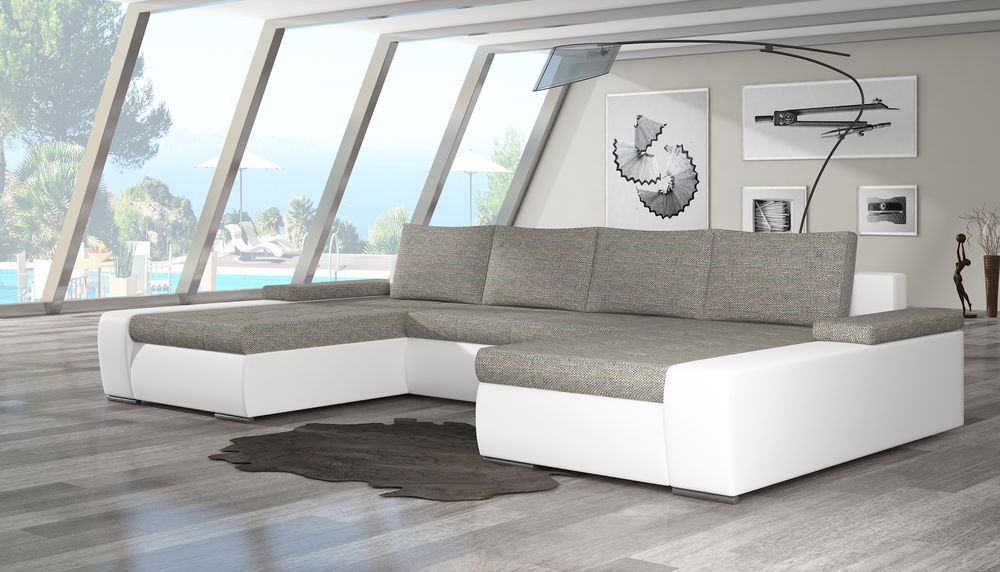 Chelmsford U shaped sofa bed with storage S17/B01